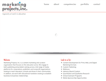 Tablet Screenshot of marketingprojectsinc.com